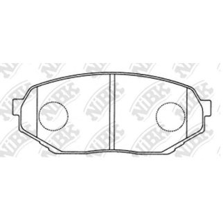 Колодки тормозные передние к-кт NiBK PN3473 фото