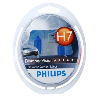 Лампа 12V H7 55W PHILIPS Diamond Vision 2 шт. DUOBOX 12972DVS2 фото