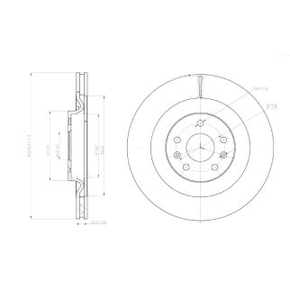 Диск торм. для а/м Chery Tiggo 5 (14-) перед. d=325 (DF 051313) фото 3