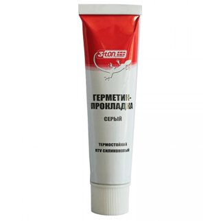 Автогерметик-прокладка 3TON серый 180г ТР-103 55258 фото