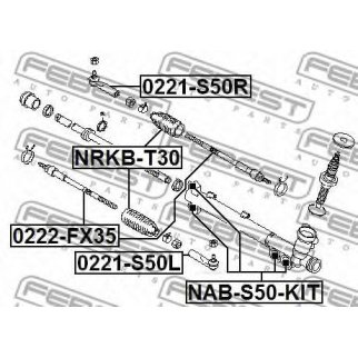 0222-FX35_тяга рулевая ! Infiniti FX35 S50 02-08 фото