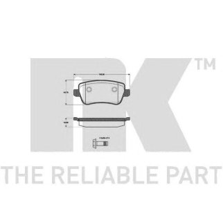 Колодки тормозные дисковые задние без датчиков износа с прижимной пластиной и аксессуарами / FIAT Cr фото