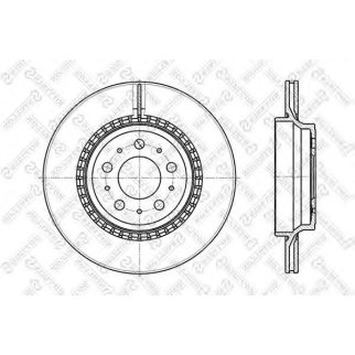 Диск тормозной Stellox 6020-4852V-SX фото