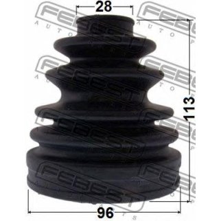 Пыльник шрус внутренний комплект 96x113x28 фото