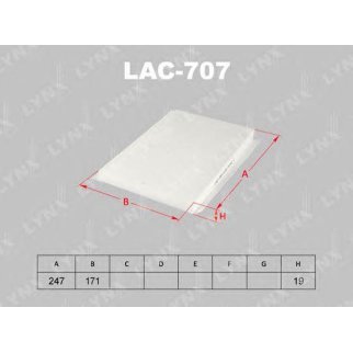 Фильтр салона LYNXauto LAC-707 фото