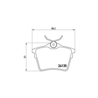 Колодки тормозные к-кт brembo P 61 079 фото