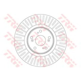 Диск тормозной передний вентилируемый TRW DF6437 фото
