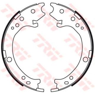 Колодки ручного тормоза к-кт TRW GS8779 фото