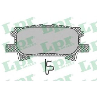 Колодки тормозные задние дисковые к-кт Lpr 05P1436 фото