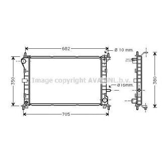 Радиатор основной AVA FD2264 фото