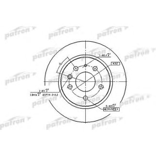 Диск тормозной PATRON PBD1574 фото