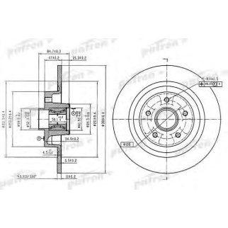 Диск тормозной PATRON PBD7012 фото