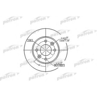Диск тормозной PATRON PBD1013 фото