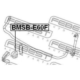 Втулка (сайлентблок) переднего стабилизатора FEBEST BMSB-E60F фото