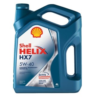 Масло моторное SHELL Helix HX7 SN+ 5W-40 полусинтетическое 4 л 550051497 фото