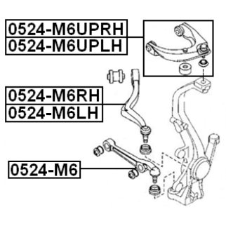Рычаг передний левый FEBEST 0524-M6UPLH фото 2