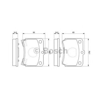 Колодки тормозные BOSCH _0 986 493 550 фото