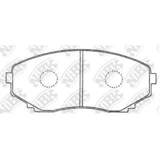 Колодки тормозные передние к-кт NiBK PN5376 фото