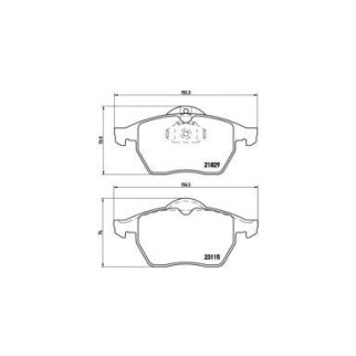 Колодки тормозные передние к-кт brembo P 59 022 фото