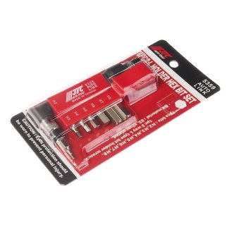 Набор вставок 1/4" 6гр HEX 2,3,4,5,6,7,8 с Г-образным держателем 8пр JTC фото 1