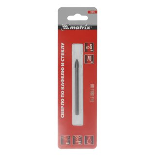 Сверло по керамическкой плитке 5мм MATRIX фото 1