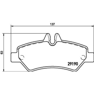 Колодки тормозные задние дисковые к-кт MINTEX MDB2802 фото