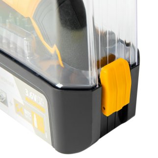 Отвертка аккумуляторная CSL-3,6-01, 3,6В, 1,3Ач, с аксессуарами Denzel фото 14