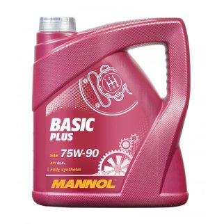 Масло трансмиссионное MANNOL BASIC PLUS 75W90 GL-4+ синт. 4л. фото