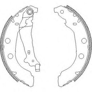 4092.00_=582SBS=362319B !колодки барабанные Peugeot 406 1.6i-1.9TD 95-04 фото