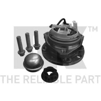 Ступица переднего колеса в сборе с подшипником и датчиком ABS, 4 болта / OPEL Astra-H 04~14 фото