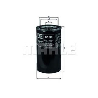 Фильтр масляный MAHLE _OC30 фото