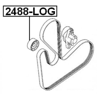 Ролик-натяжитель приводного ремня RENAULT Logan/LADA Largus mot.8V FEBEST 2488-LOG фото 2