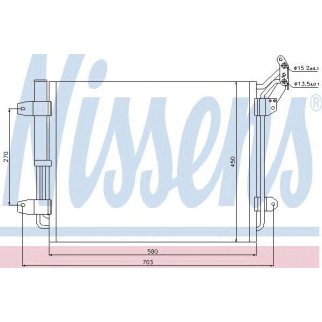 Радиатор кондиционера (конденсер) Nissens 940138 фото