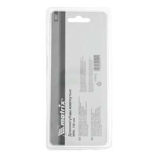 Длинногубцы Mini, 130 мм, никелированные, изогнутые, авторазжим, двухкомпонентные рукоятки MATRIX 17812 фото 6