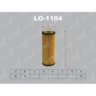 Фильтр масляный LYNXauto LO-1104 фото