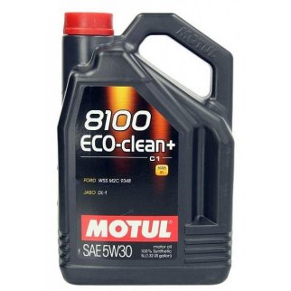 Motul 5W30 (5L) 8100 Eco-clean+_масло моторное !  API: SM/CF ACEA A5/B5/C1 (синт.) фото