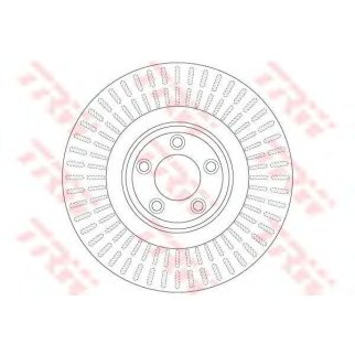 Диск тормозной передний вентилируемый TRW DF6146S фото