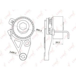 Ролик ГРМ LYNXauto PB-1075 фото