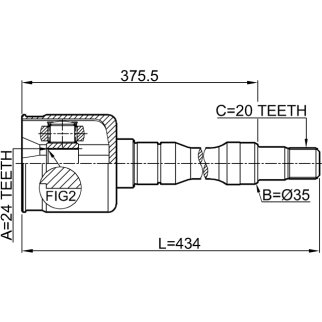 ШРУС внутренний FEBEST 0111-SXV20RH фото 2
