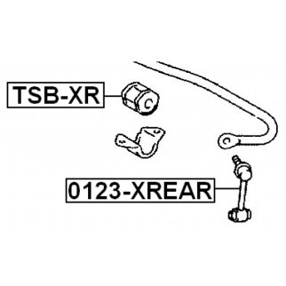 TSB-XR_втулка стабилизатора заднего!Lexus GS 3.0i 05> фото 2