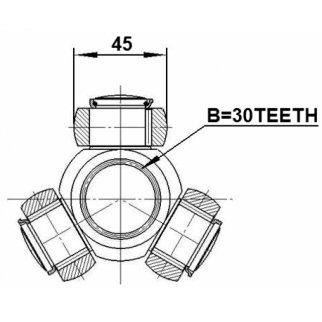 Трипоид 30x45 FEBEST 2116-TRD фото 2