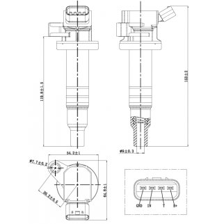 Катушка зажигания FEBEST 01640-002 фото 2