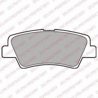 Колодки тормозные задние дисковые к-кт DELPHI LP2295 фото