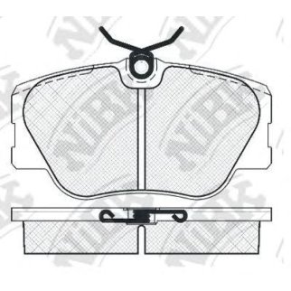 Колодки тормозные передние к-кт NiBK PN0001 фото