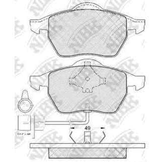 Колодки тормозные передние к-кт NiBK PN0300W фото