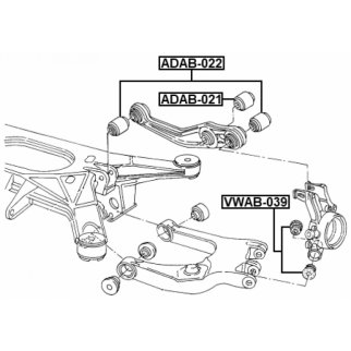 Сайлентблок FEBEST ADAB-021 фото 2