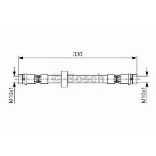 Шланг тормозной BOSCH 1 987 476 410 фото