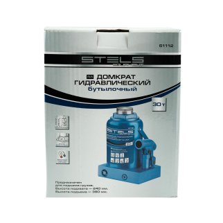 Домкрат бутылочный 30т гидравлический 244–370мм STELS фото