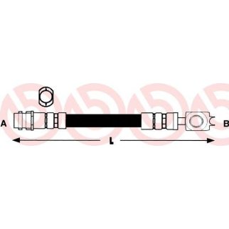 Шланг тормозной brembo T 85 028 фото