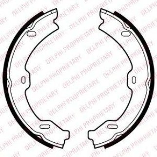 Колодки барабанные к-кт DELPHI LS2040 фото